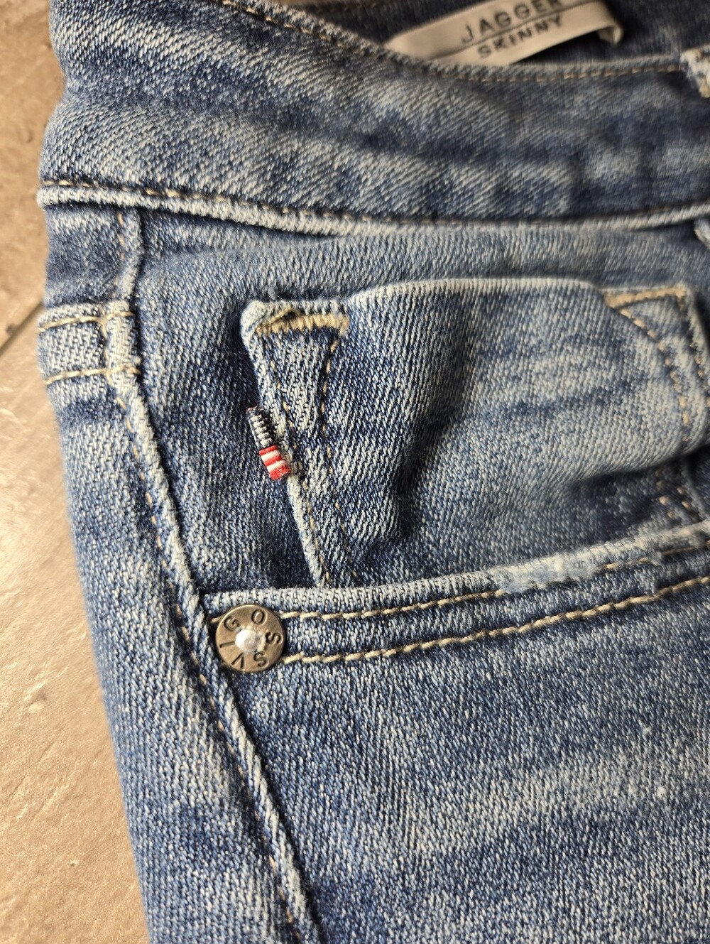 Vigoss Jagger Skinny Medium‑Wash Distressed Jeans Women’s Size 28 - Picture 12 of 16